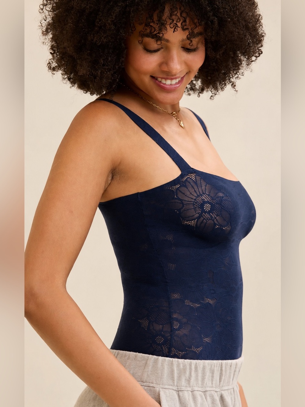 Aerie SMOOTHEZ Lace Bodysuit size Xl